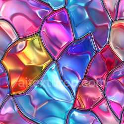 seamless Seamless 3D PBR Glossy Texture with Vibrant Irregular Color Panels texture 8k free download PBR