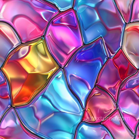 Glossy Texture with Vibrant Irregular Color Panels Glossy texture preview