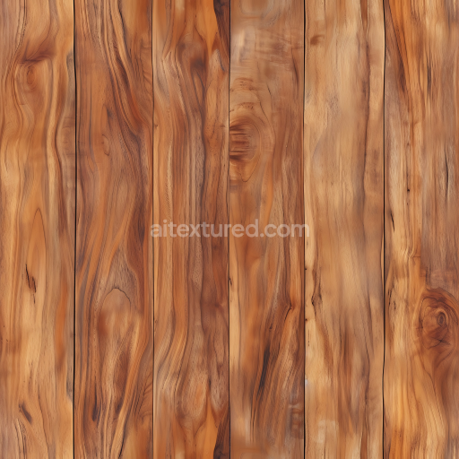Preview — Seamless 3D PBR Rustic Koa Wood Planks Texture with Warm Grain and Knots