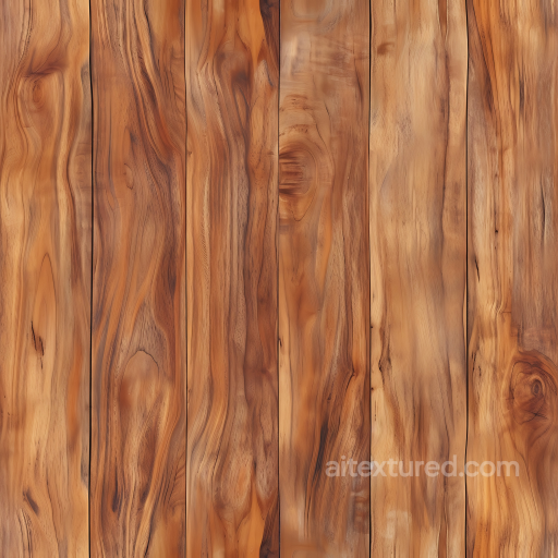 Rustic Koa Wood Planks Texture with Warm Grain and Knots seamless Wood PBR texture