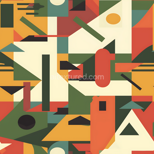 Preview — Seamless 3D Urban Geometric Camouflage PBR Texture with Bold Color Blocks