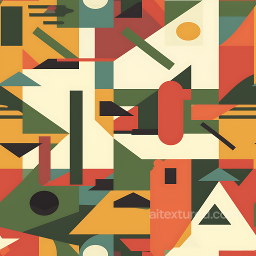 Urban Geometric Camouflage PBR Texture with Bold Color Blocks seamless Color Camouflage PBR texture