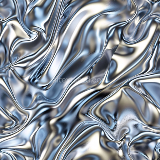 Seamless 3D PBR Glossy Smooth Fabric-Like Texture with Fluid Reflections