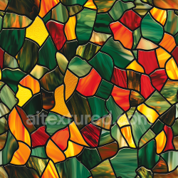 seamless Seamless 3D stained glass style camouflage PBR texture with vibrant autumn colors texture 8k free download PBR