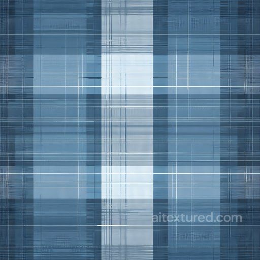 Seamless Blue Plaid 3D PBR Fabric Texture with Layered Line Pattern texture preview