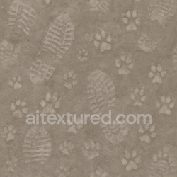 seamless Seamless 3d texture pbr 8k dusty surface with footprint residue and animal paw pattern texture 8k free download PBR