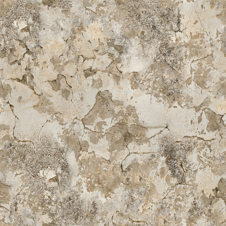Cracked Concrete Wall - Cracked Chipped Old Weathered Wall seamless PBR texture preview