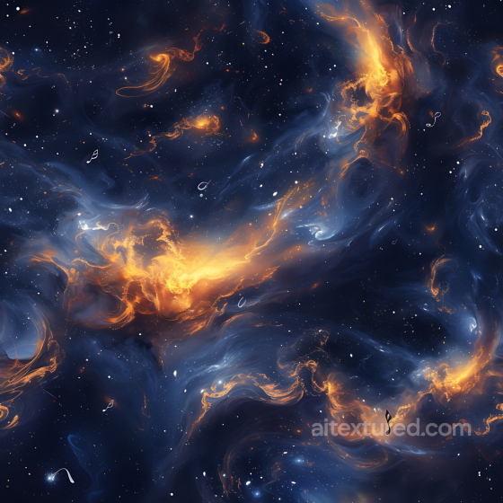 Space PBR Texture Featuring Glowing Nebula and Starfield with Fiery Accents Star, space, planets texture preview