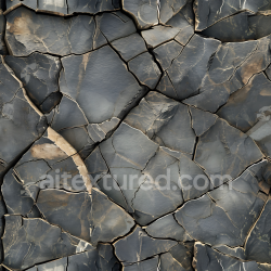 seamless Seamless 3D fractured dark rock PBR texture with cracked stone slabs texture 8k free download PBR