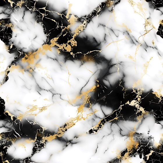 Black and White Marble PBR Texture with Elegant Gold Vein Accents Marble texture preview