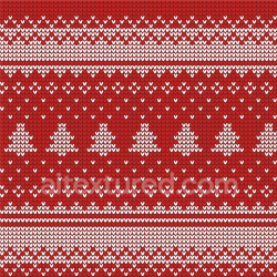 seamless Seamless 3D PBR Texture of Red and White Christmas Knit Fabric with Tree Pattern texture 8k free download PBR