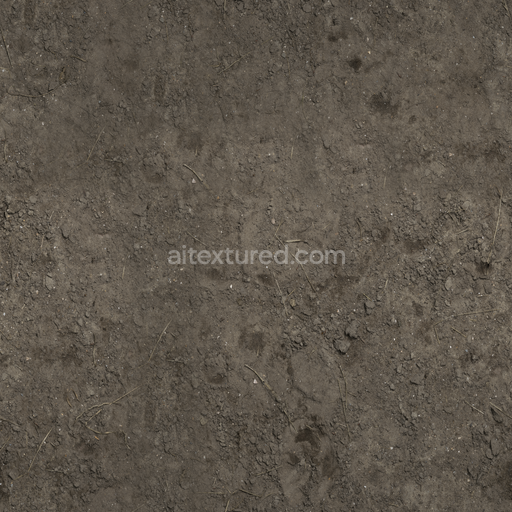 Mud Dirt Stones — Brown Mud Dirt Stones Dry — PBR seamless 3D texture