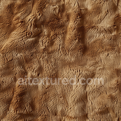 seamless Seamless 3D Warm Brown Wavy Grain Leather PBR Texture with Natural Fur-Like Surface texture 8k free download PBR