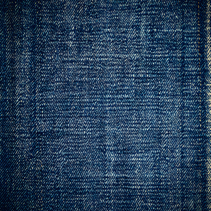 Cracked Denim Fabric with Worn Stitch Details seamless PBR texture preview