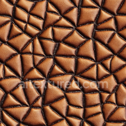 seamless Seamless 3D Quilted Brown Leather PBR Texture with Distinctive Deep Grain and Stitching texture 8k free download PBR