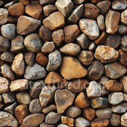 seamless Seamless 3D PBR Texture of Smooth Polished River Rocks with Earthy Tones texture 8k free download PBR