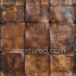 seamless Seamless 3D Vintage Brown Leather Patchwork PBR Texture with Visible Wear texture 8k free download PBR