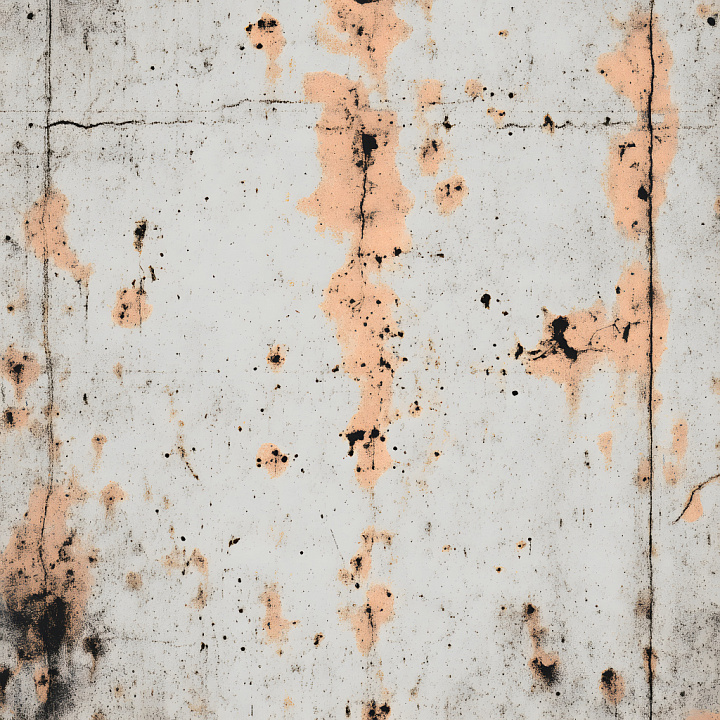 Of Cracked Rusty Metal With Faded Orange Corrosion Spots seamless PBR texture preview