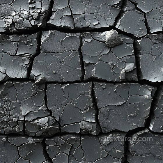 Cracked Dark Metal Surface Texture With Deep Fractures And Chipped Edges Cracked & Holes texture preview
