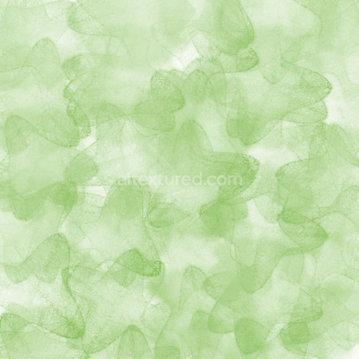 Seamless 3D PBR Soft Green Watercolor Texture with Subtle Transparency and Organic Brush Strokes