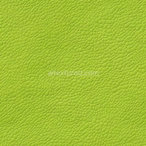 Seamless 3D Lime Green Pebbled Leather PBR Texture with Fine Grain