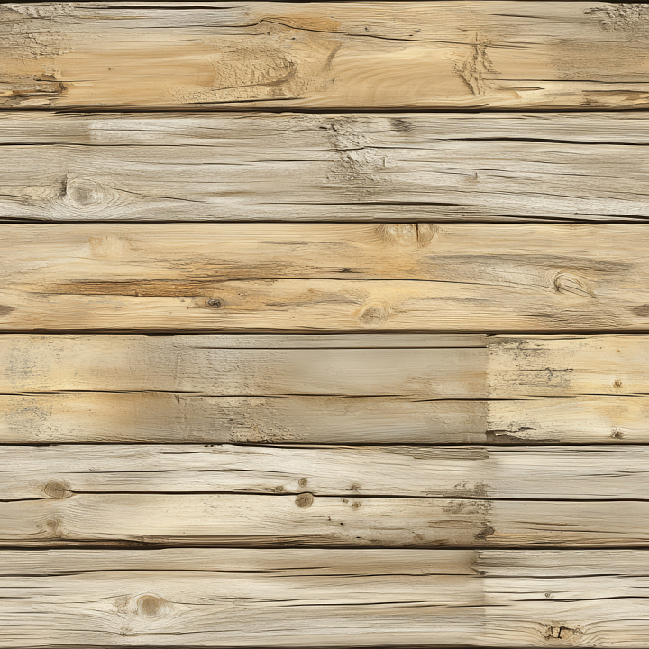 Weathered Pine Wood Planks with Natural Knots and Cracks seamless PBR texture preview
