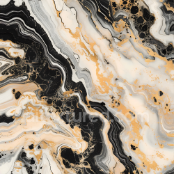 seamless Seamless 3D PBR Marble Texture with Champagne Gold and Black Veined Marble Pattern texture 8k free download PBR