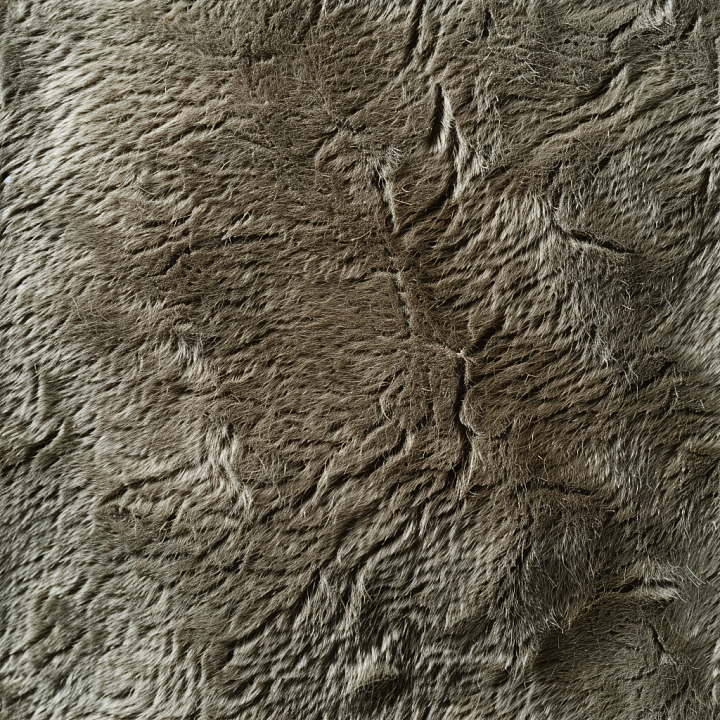 Rough Natural Furry Leather with Coarse Fur and Organic Wrinkles seamless PBR texture preview
