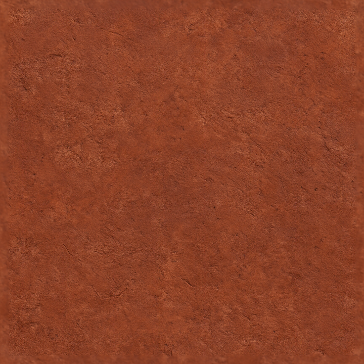 Of Rough Distressed Handmade Terracotta Tile With Red Tones An… seamless PBR texture preview