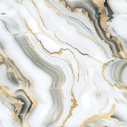 seamless Seamless 3D Glossy White Marble PBR Texture with Gold and Grey Swirling Veins texture 8k free download PBR