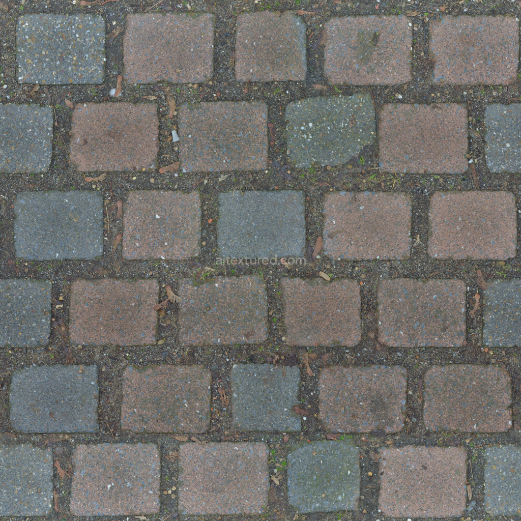 Seamless paving stones texture for realistic environments