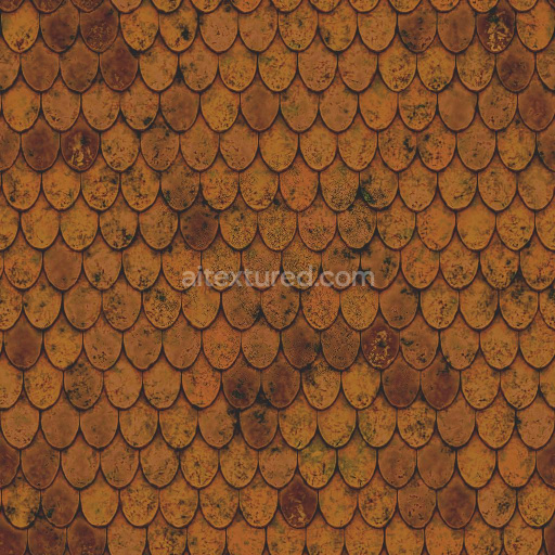 Fish Scale Roof Tile Texture | Free PBR