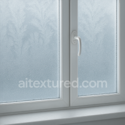 seamless Seamless 8k PBR 3d texture of frosted glass window with intricate frost patterns texture 8k free download PBR