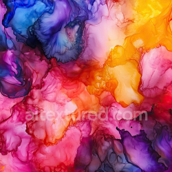 seamless Seamless 3D Alcohol Ink PBR Texture with Multicolor Fluid Waves and Translucent Layers texture 8k free download PBR