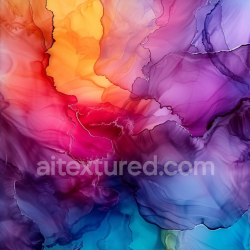 seamless Seamless 3D Alcohol Ink PBR Texture Featuring Vibrant Fluid Waves and Multicolor Translucent Layers texture 8k free download PBR