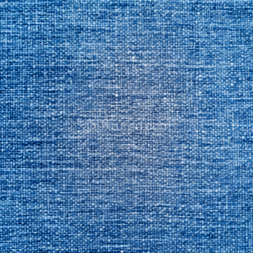 Preview — Seamless 3D cracked denim fabric PBR texture with blue frayed weave