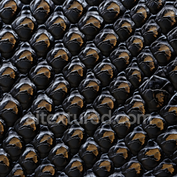seamless Seamless 3D reptilian skin PBR texture with glossy black and gold scales texture 8k free download PBR