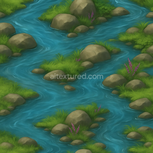 Fantasy Stream Seamless Texture