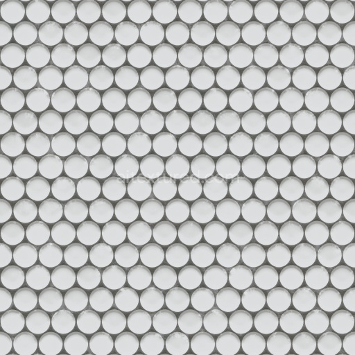 Tiles Seamless Pbr Texture White Circular Pattern