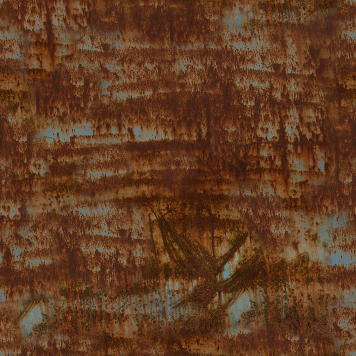 Rusty Metal seamless PBR texture preview