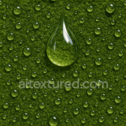 seamless Seamless 3d texture pbr 8k shimmering tear drop shapes on wet moss texture 8k free download PBR