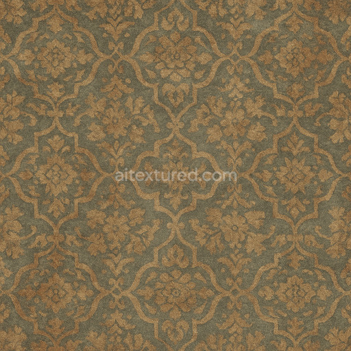 Aged Patterned Carpet Texture Seamless 1024X1024