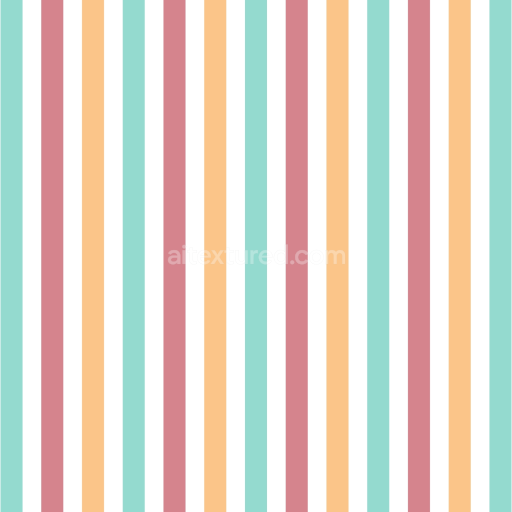 Seamless 3D PBR Fabric Texture Featuring Soft Watercolor Vertical Stripes