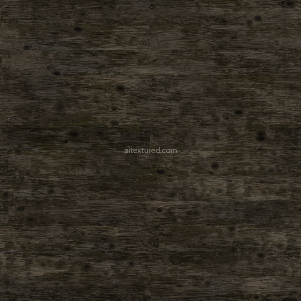 Seamless dark wood planks PBR texture for 3D use