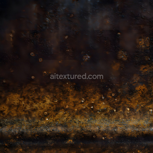 Seamless 3D PBR Rusted Metal Texture Featuring Cracks, Holes, and Corrosion