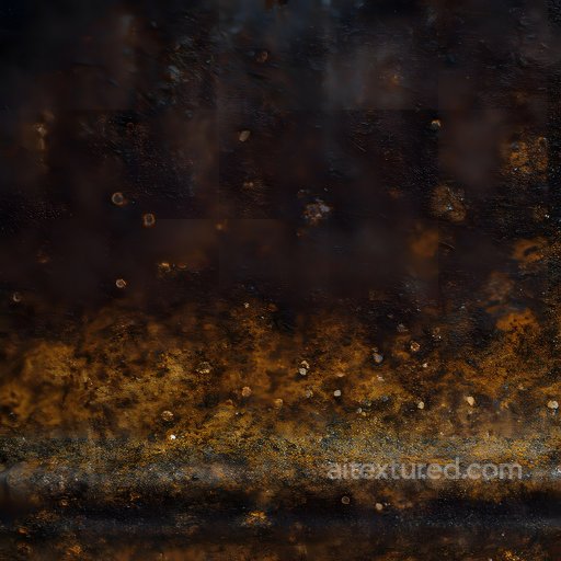 Rusted Metal Texture Featuring Cracks, Holes, and Corrosion seamless Rust PBR texture