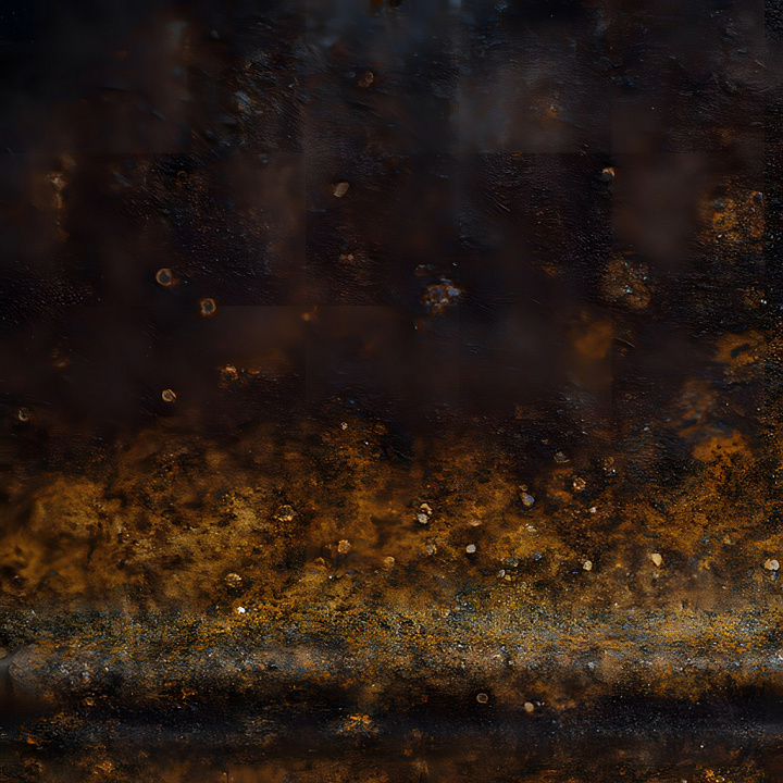 Rusted Metal Featuring Cracks, Holes, and Corrosion seamless PBR texture preview
