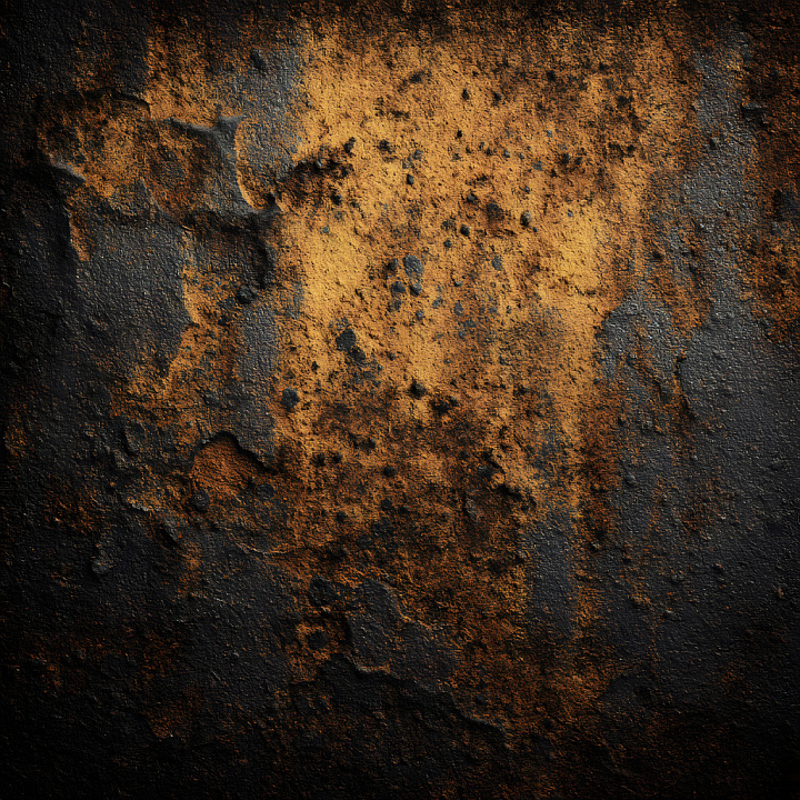 Rusty Metal with Rough Surface and Deep Pitted Holes seamless PBR texture preview