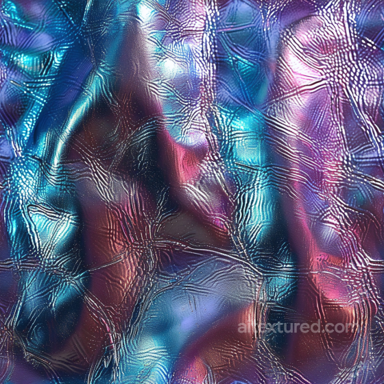 Glossy Iridescent Embossed Leather PBR Texture with Fine Wrinkles Leather texture preview
