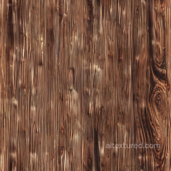 Dark Pine Wood PBR Texture with Fine Vertical Grain and Knots Wood texture preview